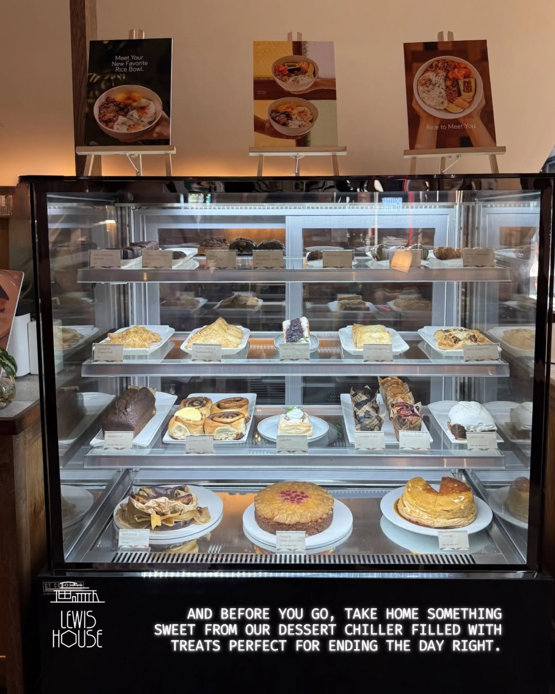 Pastry display case